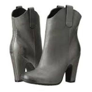 Kork-Ease Ladies Shoes Gray Lena Heel Boots Leather 8.5 40